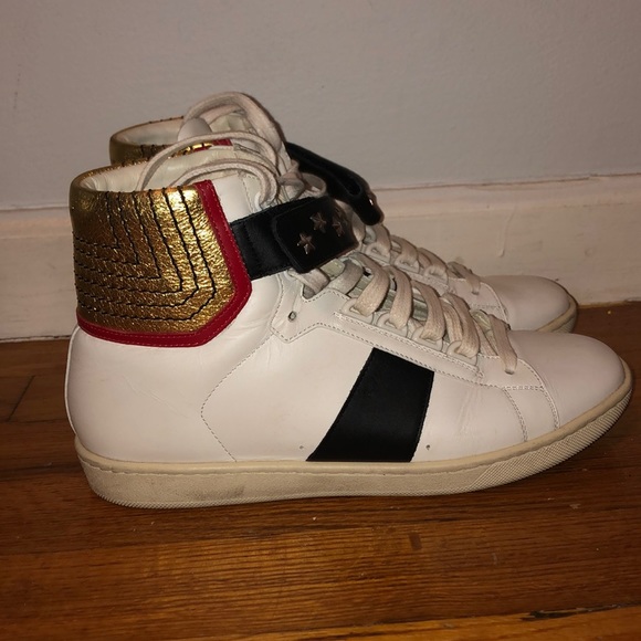 Saint Laurent Leather high top sneakers - Picture 3 of 4